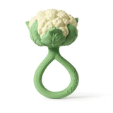 Oli & Carol - Natural Rubber Teether & Rattle - Cauliflower