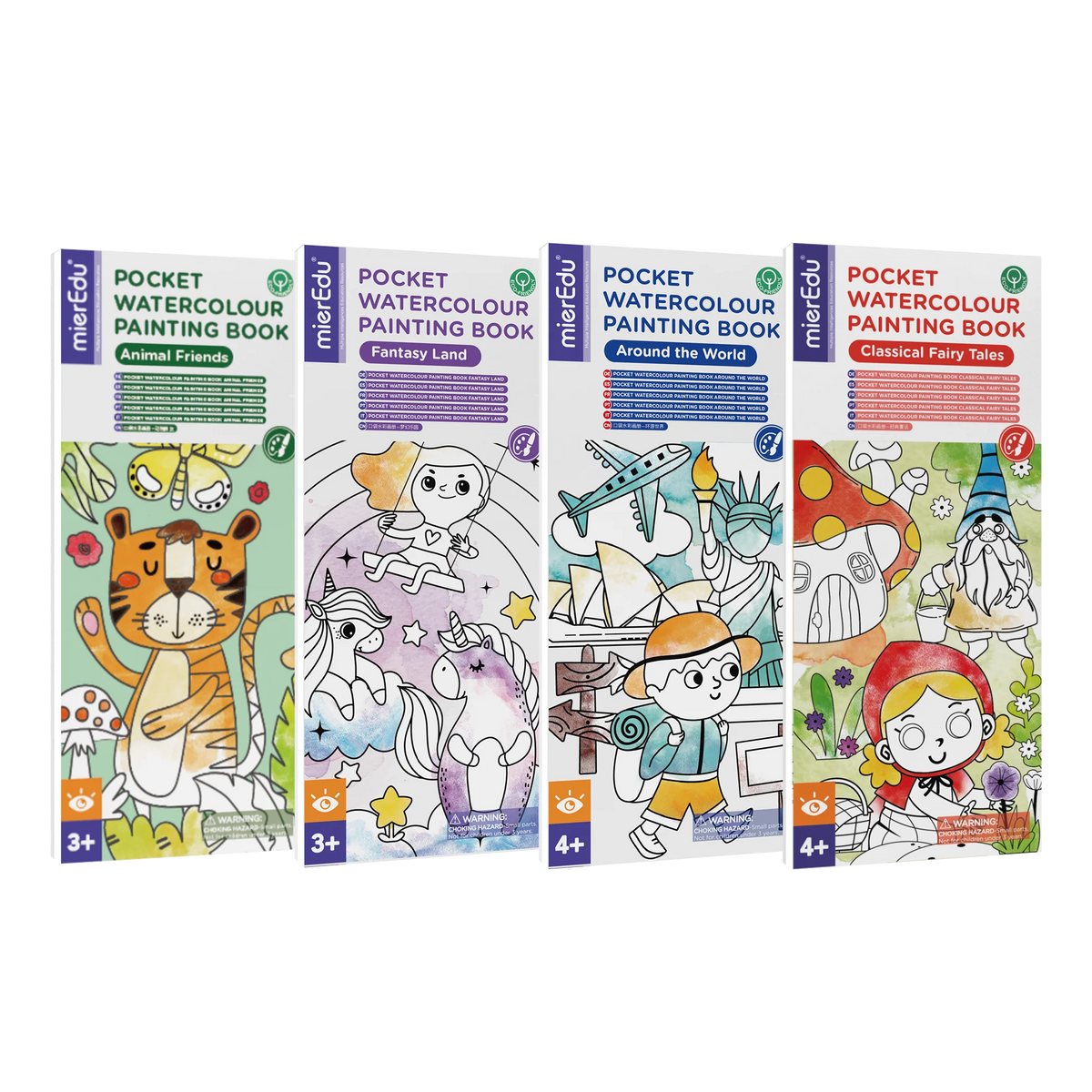 mierEdu Pocket Sized Watercolour Painting Books The Little Toy Shop