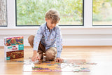 Crocodile Creek - Above & Below Puzzle 48 pc - Dinosaur World