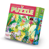 Crocodile Creek Foil Puzzle 60 pc - Magical Friends