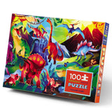 Crocodile Creek - Holographic Puzzle 100 pc - Dinosaur World NEW