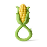 Oli & Carol - Natural Rubber Teether & Rattle - Corn