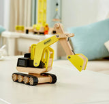 PinToy - Wooden Excavator Digger