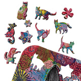 Twigg Wooden Puzzle - Carefree Cat