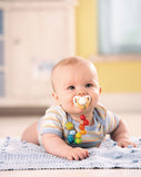 HABA - Wooden Pacifier Chain - Rainbow Pearls