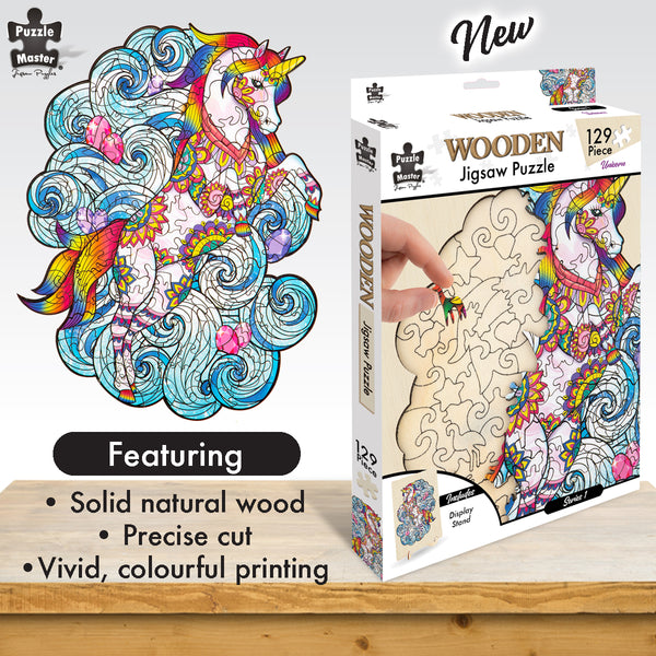 Wooden Jigsaw Puzzle - Unicorn