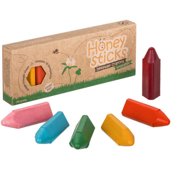Honeysticks - Beeswax Crayons - Triangles Pack