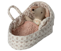 Maileg - Baby Mouse - Carry Cot