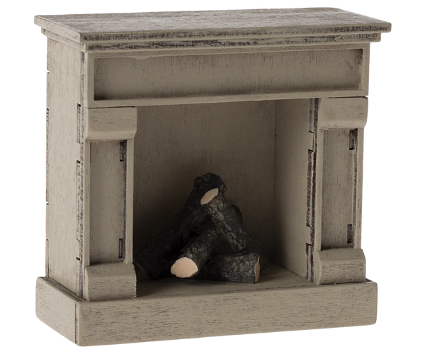 Maileg - Mouse Furniture - Fireplace - Off White