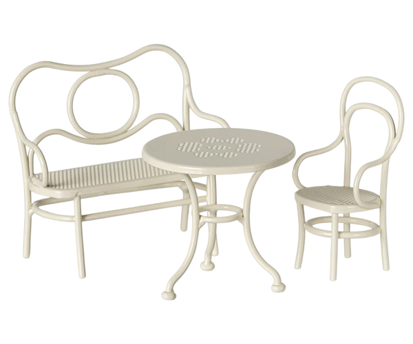 Maileg - Mouse Furniture - Café set - Off white