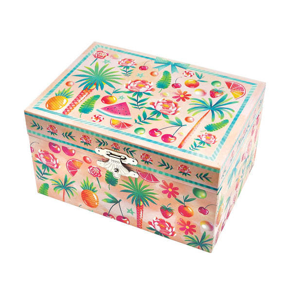 SVOORA Musical Jewellery Box ‘Seasons’ with Ring Holder and Mirror: ‘Summer’