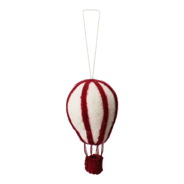 Gry & Sif - Handcrafted Felt Christmas Ornaments - Hot Air Balloon