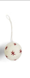 Gry & Sif - Handcrafted Felt Christmas Ornaments - Bauble with Stars