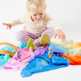 Sarah's Silks - Mini Enchanted Playsilks - Sea