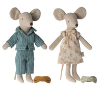 Maileg - Mum And Dad Mice in Cigar box