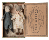 Maileg - Grandma & Grandpa Mice in Matchbox