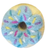 Felt Sweets & Treats - Doughnut - Blue with Sprinkles