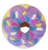 Felt Sweets & Treats - Doughnut - Purple with Sprinkles