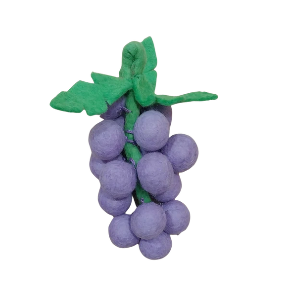 Felt Fruits & Vegetables - Purple Grapes