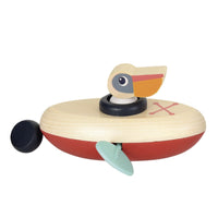 Egmont - Wooden Paddle Boat Bath Toy - Pelican