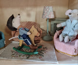 Maileg - Cowboy Mouse On Rocking Horse