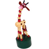 Wooden Dancing Giraffe Press Toy