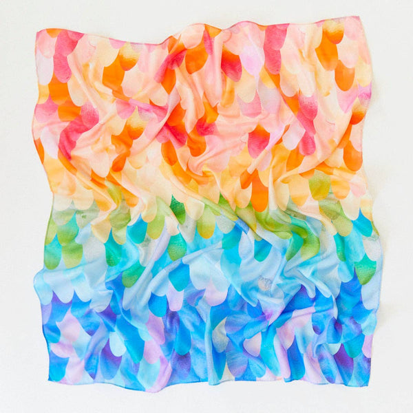 Sarah's Silks - Rainbow Unicorn Scale Playsilk