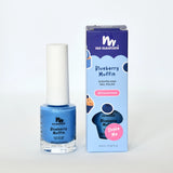 No Nasties - Water Based Scented Scratch Off Kids Nail Polish: Blueberry Muffin - Blue