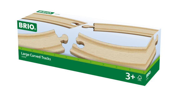 BRIO Tracks - Large Curved Tracks - 33342