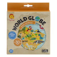 Caly - Inflatable World Globe - Baby Animals - 30cm