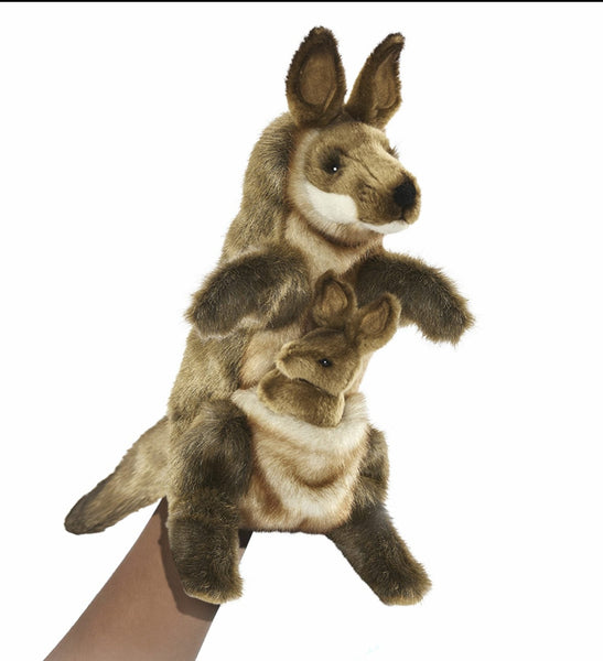 Hansa Creations - Kangaroo with Joey Puppet