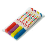 Kidywolf - Kidydraw Markers - Red, Purple, Yellow & Blue