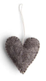 Gry & Sif - Handcrafted Felt Christmas Ornaments - Classic Stitch Hearts