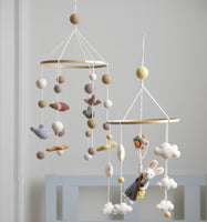 Gry & Sif - Handcrafted Felt Mobile - Sea Animals