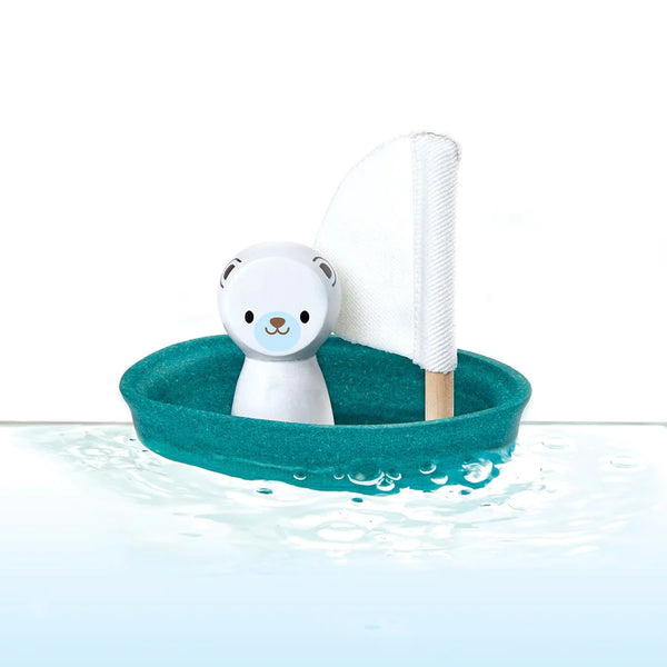 Plan Toys - Sailing Boat - Polar Bear