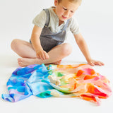 Sarah's Silks - Rainbow Unicorn Scale Playsilk
