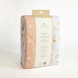Living Textiles - Reversible Quilted 100% Organic Cotton Comforter - Bohemian Bliss