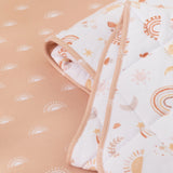 Living Textiles - Reversible Quilted 100% Organic Cotton Comforter - Bohemian Bliss