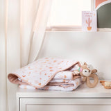 Living Textiles - Reversible Quilted 100% Organic Cotton Comforter - Bohemian Bliss