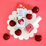 No Nasties - Water Based Scented Scratch Off Kids Nail Polish: Cherry Berry - Bright Pink