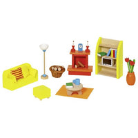 Wooden Dollhouse Furniture - Lounge Room - 34 Pieces