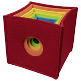 Goki - Rainbow Felt Stacking Cubes