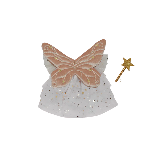 Olli Ella - Dinkum Dolls - Fairy Outfit Set - Pearl White