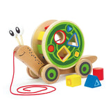 Hape - Pull Along Snail Shape Sorter
