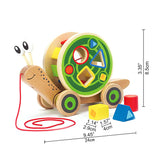 Hape - Pull Along Snail Shape Sorter