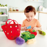 Hape - 12 piece Fabric Vegetable Basket