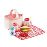 Hape - 12 piece Fabric Picnic Basket
