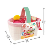 Hape - 12 piece Fabric Picnic Basket