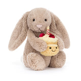 Jellycat - Bashful Bunny - Beige Bunny 'Birthday'