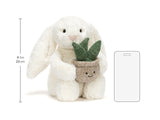 Jellycat - Bashful Bunny - Cream Bunny With Plant